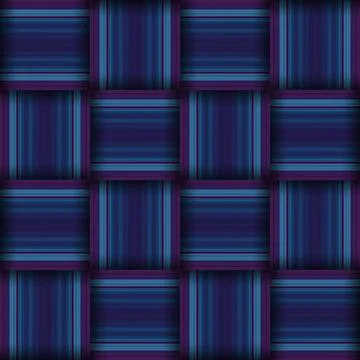 Abstract seamless woven pattern texture. Square seamless pattern. Blue Stri.. イラスト素材