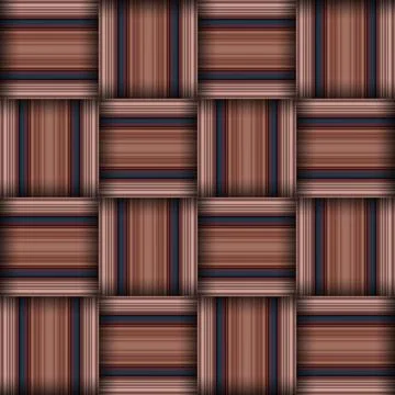 Abstract seamless woven pattern texture. Square seamless pattern. Stripes L.. Illustrazione stock