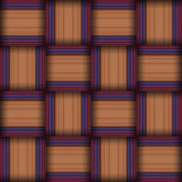 Abstract seamless woven pattern texture. Square seamless pattern. Stripes L.. Illustrazione stock