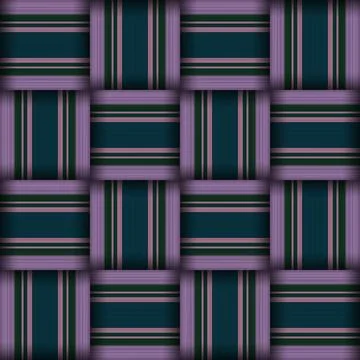 Abstract seamless woven pattern texture. Square seamless pattern. Stripes L.. Stock Illustration