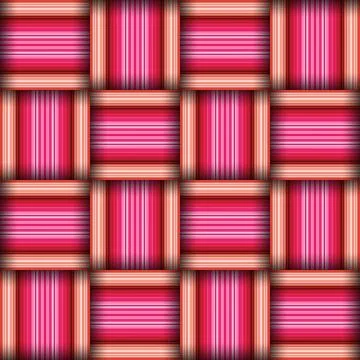 Abstract seamless woven pattern texture. Square seamless pattern. Red Strip.. イラスト素材