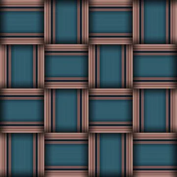 Abstract seamless woven pattern texture. Square seamless pattern. Stripes L.. Illustrazione stock