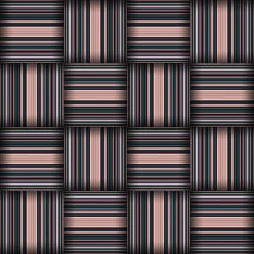 Abstract seamless woven pattern texture. Square seamless pattern. Stripes L.. Stock Illustration