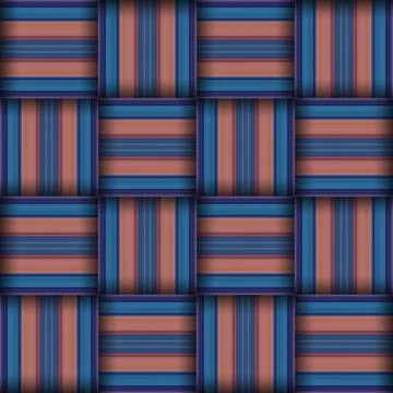 Abstract seamless woven pattern texture. Square seamless pattern. Stripes L.. Stock Illustration