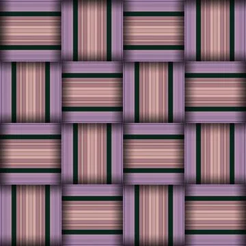 Abstract seamless woven pattern texture. Square seamless pattern. Stripes L.. Stock Illustration