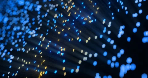 Abstract seamlessdigital binary code matrix background VJ loop with flare. Stock Footage 106952963