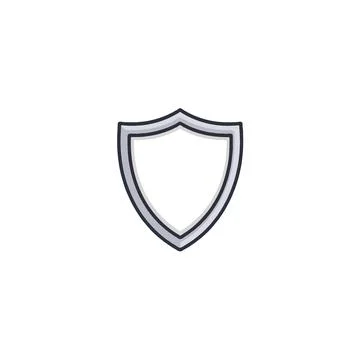 Abstract security shield emblem protection defense symbol safeguarding with.. Stock Illustration