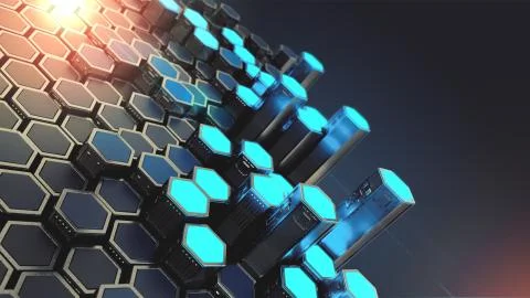Abstract Security Technology Background Stock Illustration