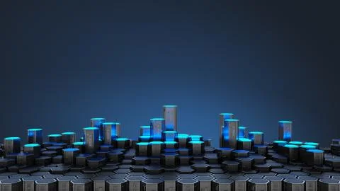 Abstract Security Technology Background Stock Illustration