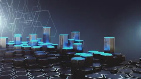 Abstract Security Technology Background 库存照片