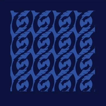 Abstract seed design in a frame Stock Illustration