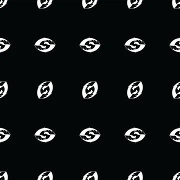 Abstract seed repeating in rows arranged horizontal and vertical Stock Illustration