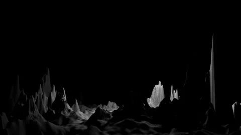 Abstract seething waves. Isometry 3d square area 스톡 동영상 268576739