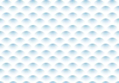 Abstract semicircle blue gradient wave pattern on white background. Illustrazione stock