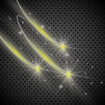 Abstract semitransparent vector magic glow star trail light effect with neon blu Stock Illustration