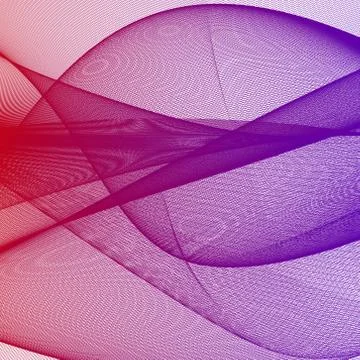 Abstract semitransparent waves Stock Illustration