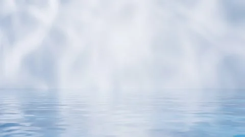 Abstract serene blue light reflections dancing on a calm water surface crea.. Stock Footage 332228112