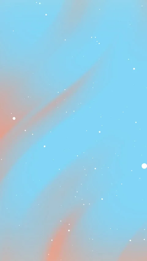 Abstract Serene Blue Orange Gradient Flowing Background with White Particles Stock Footage 341758558