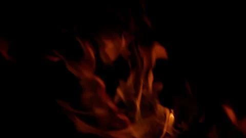 An abstract series showcasing mesmerizing fire flames against a dark, captivatin 写真素材