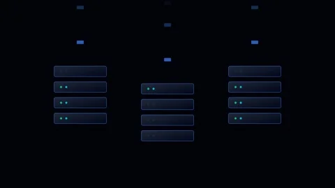 Abstract server rack visualization representing digital data center infrast.. Видео 338310878