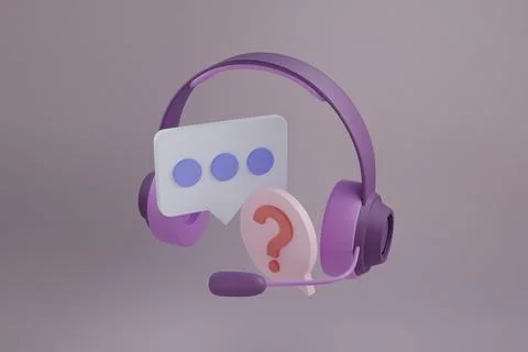 Abstract set. Chat message icon. 3d chat icon set. Question mark isolated. .. Stock Illustration