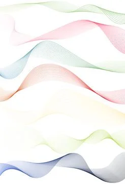 Abstract set colorful wave element for design. Digital frequency track equa.. Stock Illustration