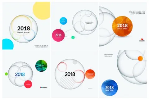 Abstract set design of colourful vector elements for modern background with Stock Illustration