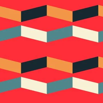 Abstract shade block horizontal seamless pattern Stock Illustration