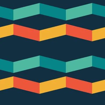 Abstract shade block horizontal seamless pattern Stock Illustration