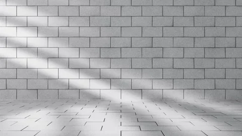 Abstract shadow moving on block wall background animation loop, sun light o.. Stock Footage 332148775