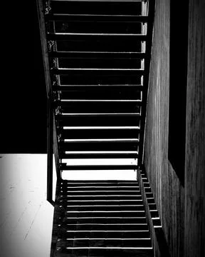 Abstract Shadows on a Staircase Stock Photos