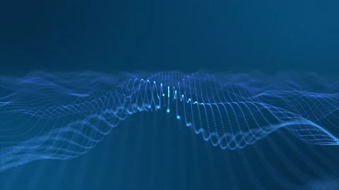 Abstract shape and light particles in motion Vidéo 147964947