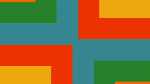 Abstract shape animated color background Vidéo 97823509