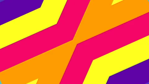 Abstract shape animated color background Vidéo 97824057