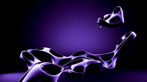 Abstract shape background. 3d illustration, 3d rendering. Stock Illustration