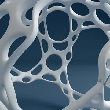 Abstract shape background. 3d illustration, 3d rendering. Stock Illustration