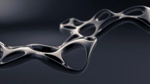 Abstract shape background. 3d illustration, 3d rendering. Stock Illustration