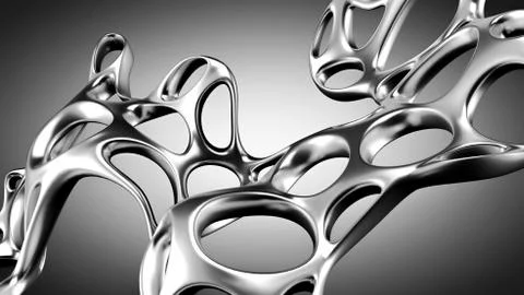 Abstract shape background. 3d illustration, 3d rendering. Stock Illustration