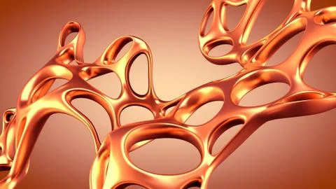 Abstract shape background. 3d illustration, 3d rendering. Stock-Illustration