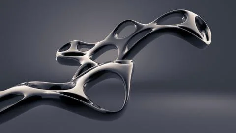 Abstract shape background. 3d illustration, 3d rendering. Stock Illustration