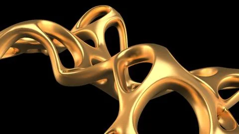 Abstract shape background. 3d illustration, 3d rendering. Stock Illustration