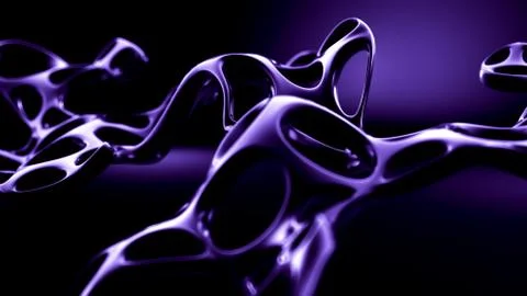 Abstract shape background. 3d illustration, 3d rendering. Stock Illustration