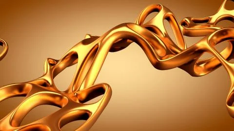 Abstract shape background. 3d illustration, 3d rendering. Stockillustratie