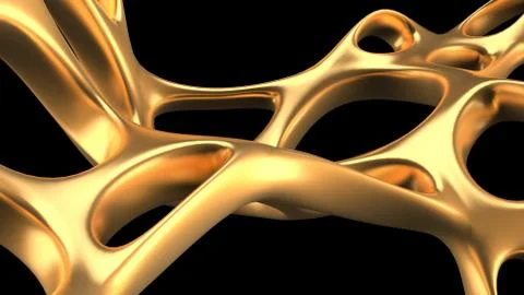 Abstract shape background. 3d illustration, 3d rendering. Stock Illustration