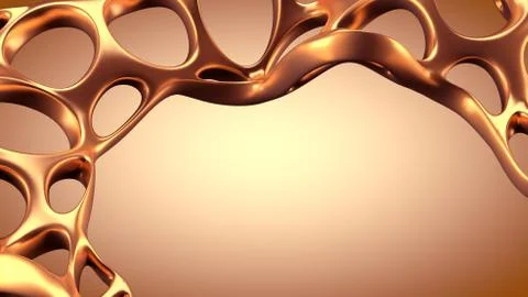 Abstract shape background. 3d illustration, 3d rendering. Stock Illustration