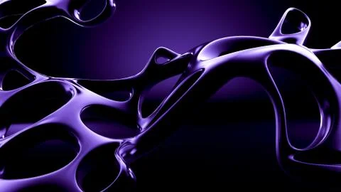 Abstract shape background. 3d illustration, 3d rendering. Stock Illustration