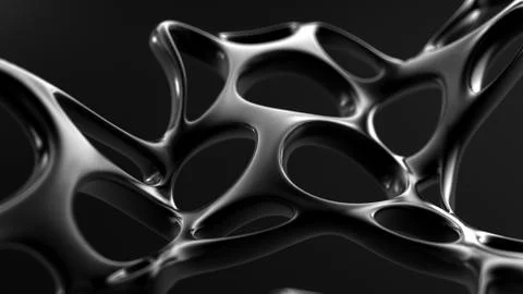 Abstract shape background. 3d illustration, 3d rendering. Stock Illustration