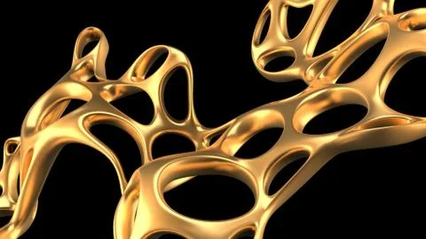 Abstract shape background. 3d illustration, 3d rendering. Stock Illustration