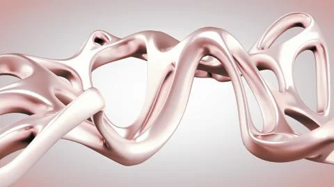 Abstract shape background. 3d illustration, 3d rendering. Stockillustratie