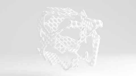 Abstract shape background. 3d illustration, 3d rendering. 스톡 일러스트